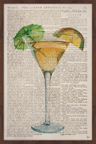 "Tropical Martini" Framed Painting Print, 16"x24"