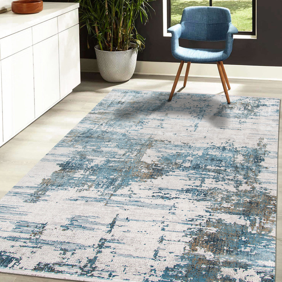 Venice Hayden Area Rug, Ivory, 4'11" x 7'6", Abstract