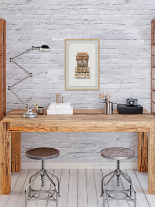 "Reaching Destination" Framed Painting Print, 24"x36"