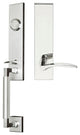 Crest Lever, Tubular Dummy Handleset, Left Hand, Polished Stainless Steel