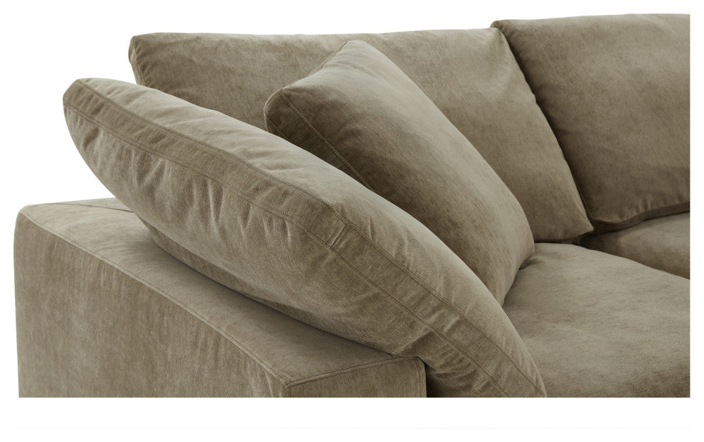 Terra Lounge Modular Sectional Performance Fabric, Green