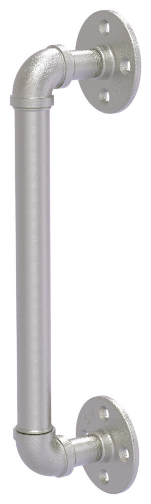 Pipeline Door Pull, Satin Nickel, 12"