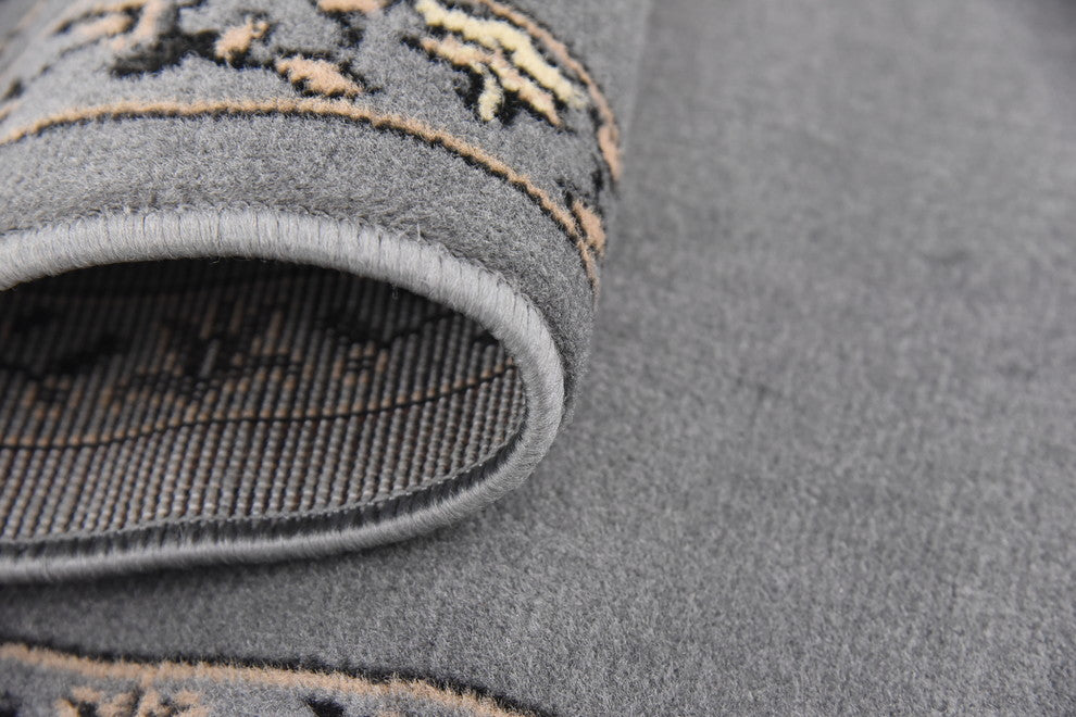 Unique Loom Gray Washington Reza 2' 2 x 8' 2 Runner Rug