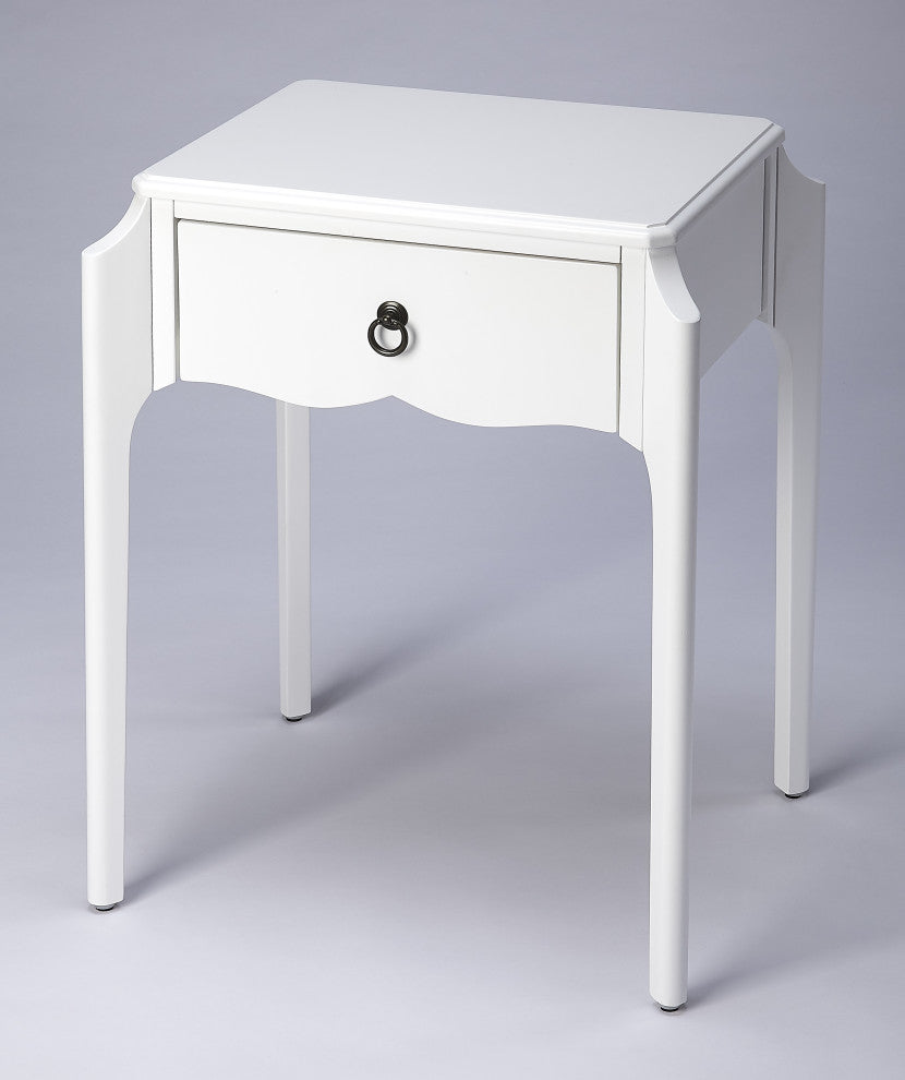 Butler Wilshire Glossy White Nightstand