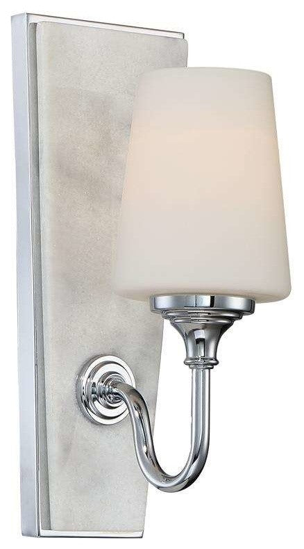 Lusso 1-Light Wall Sconce, Chrome