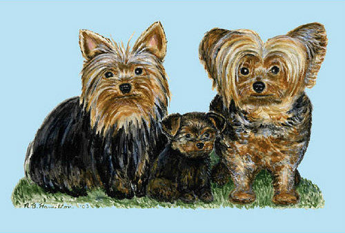 Yorkies Door Mat 18x26
