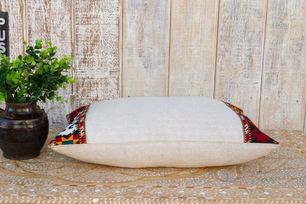 Gina Linen Tribal Border Pillow