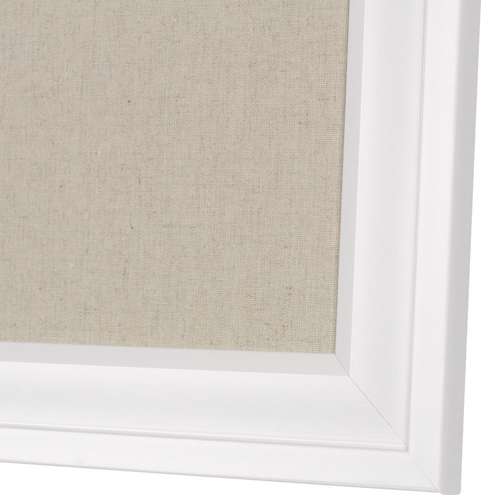 Bosc Framed Linen Fabric Pinboard Wall Organization Board