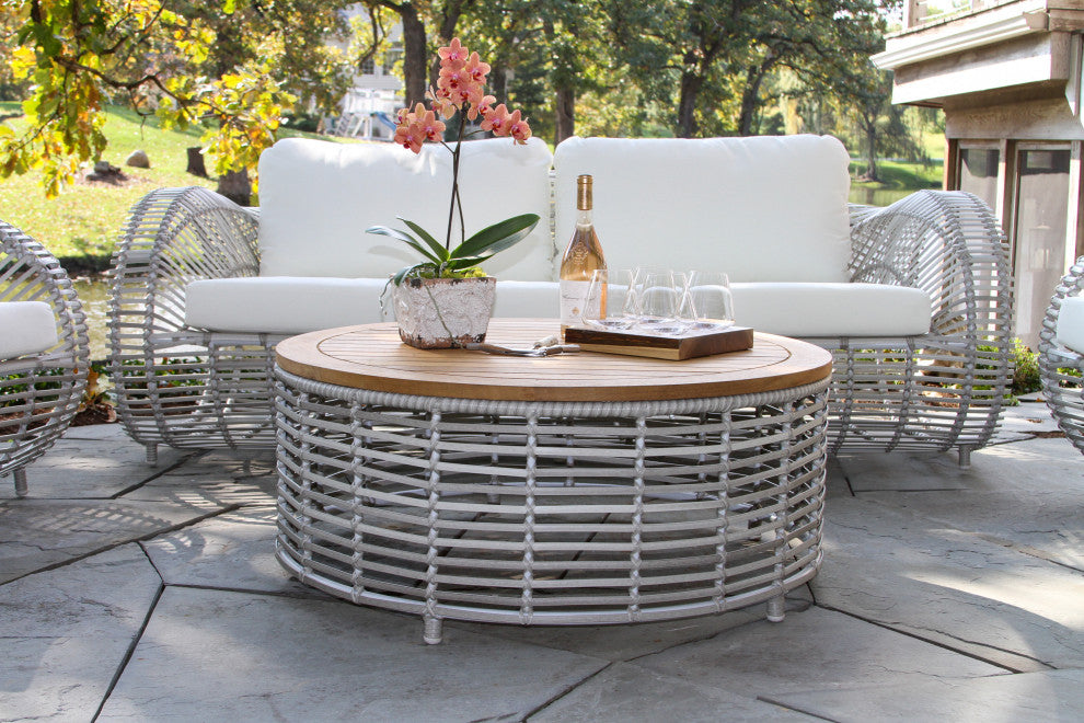4-Piece Grey Lava Conversation Set