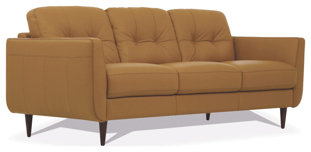 Radwan Sofa, Camel Leather