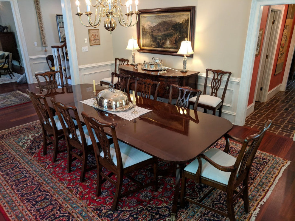 Cathedral Mahogany Double Pedestal Dining Table by Leighton Hall