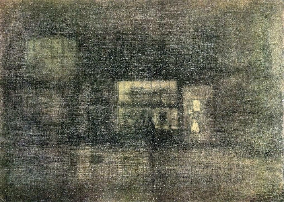 James McNeill Whistler Nocturne: Black and Gold Wrapped Canvas