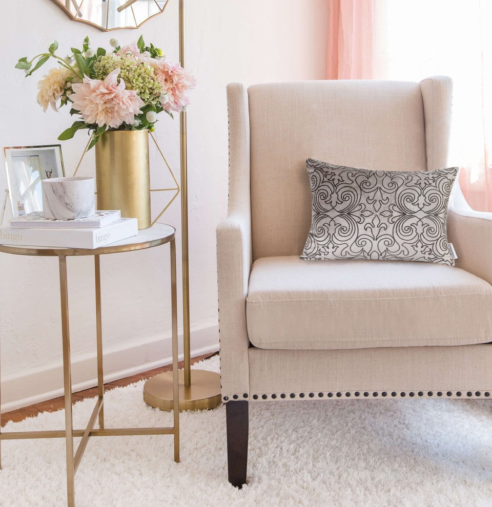 Parkland Collection Senza Transitional Champagne Pillow Cover With Poly Insert