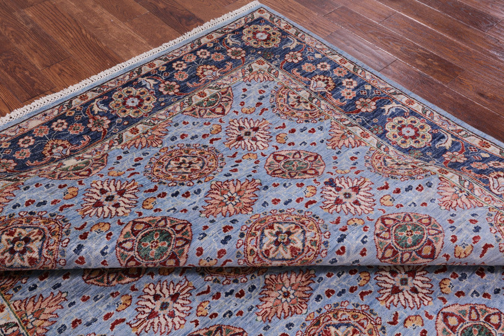 Persian Tabriz Hand-Knotted Wool Rug 6' 10" X 9' 11" Q11298