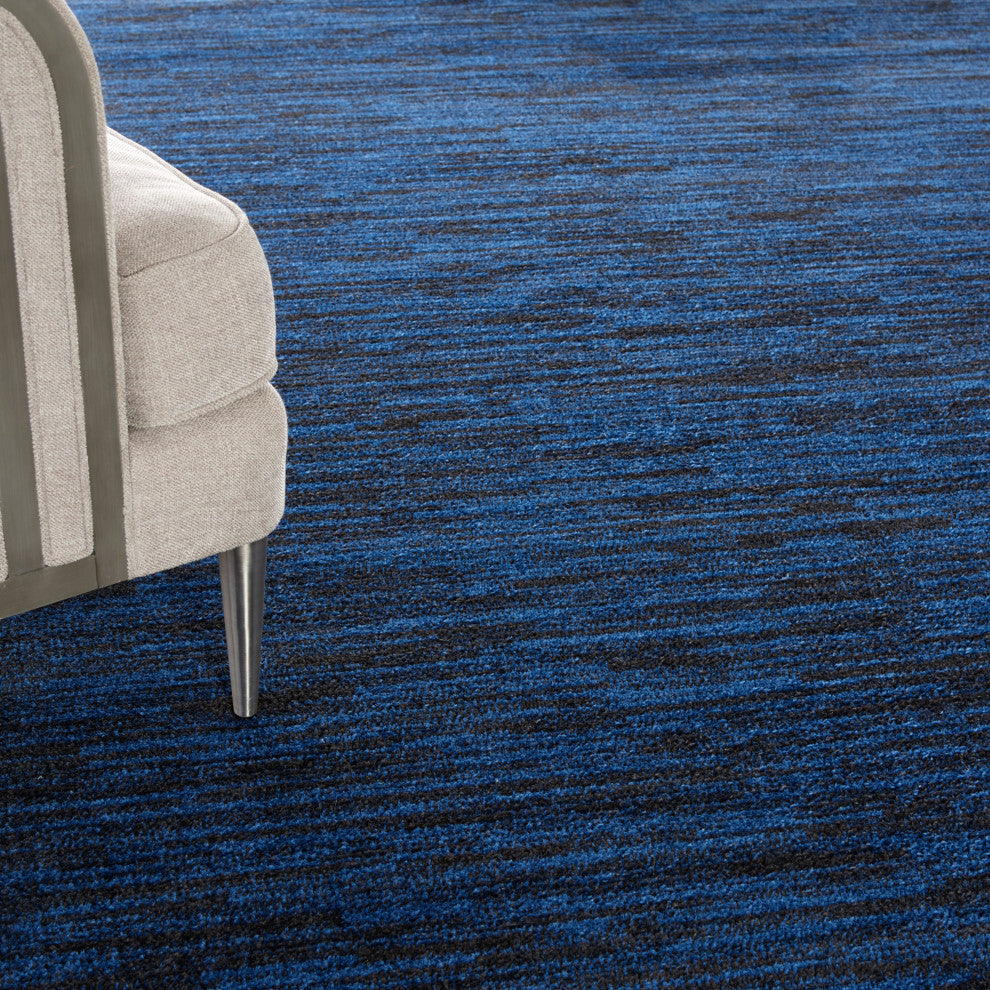 Nourison Essentials 9' x Square Midnight Blue Outdoor Area Rug