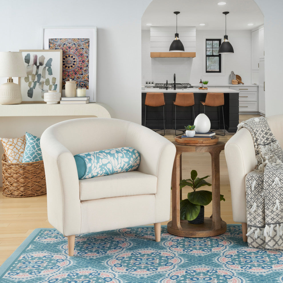 Waverly WP011 Throw Pillow, Turquoise, 6" x 20"