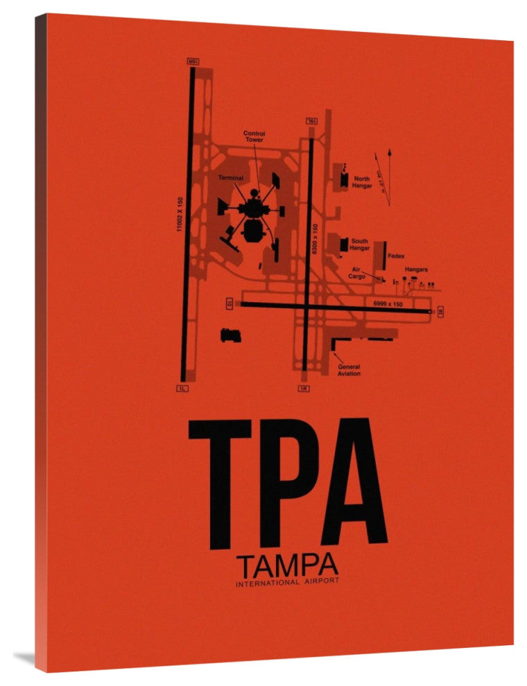 "TPA Tampa Airport Orange" Fine Art Print