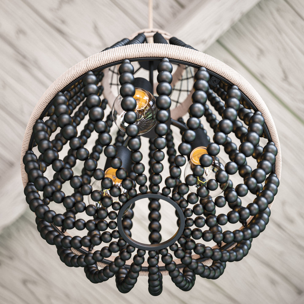Kenroy 93740BL 3-Light Pendant, Samson
