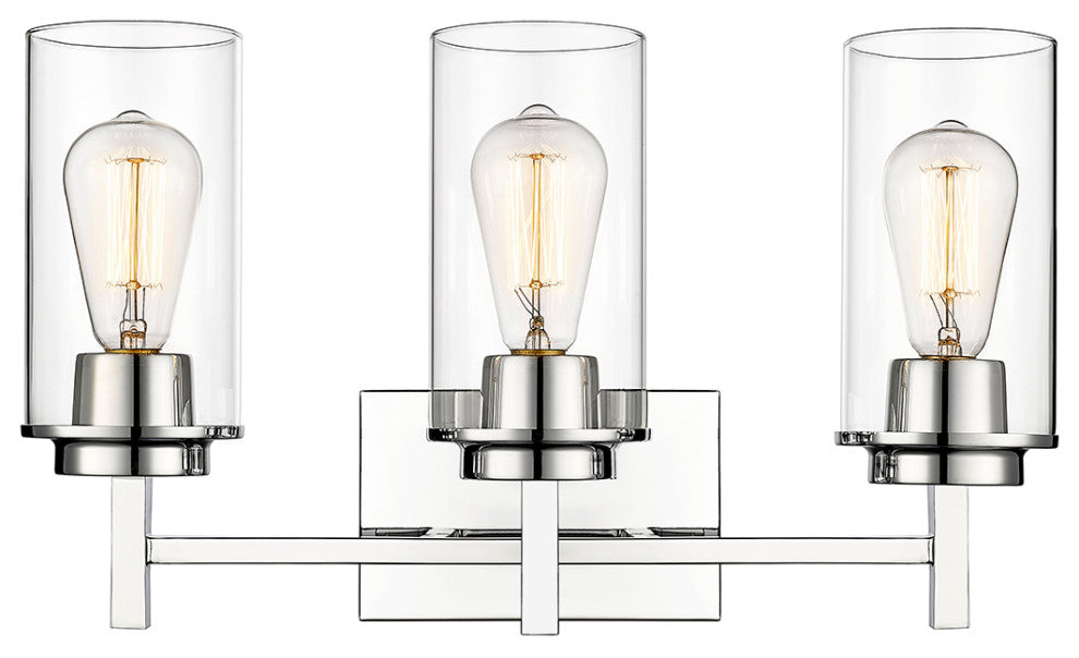 3 Light 19" Chrome Vanity Light