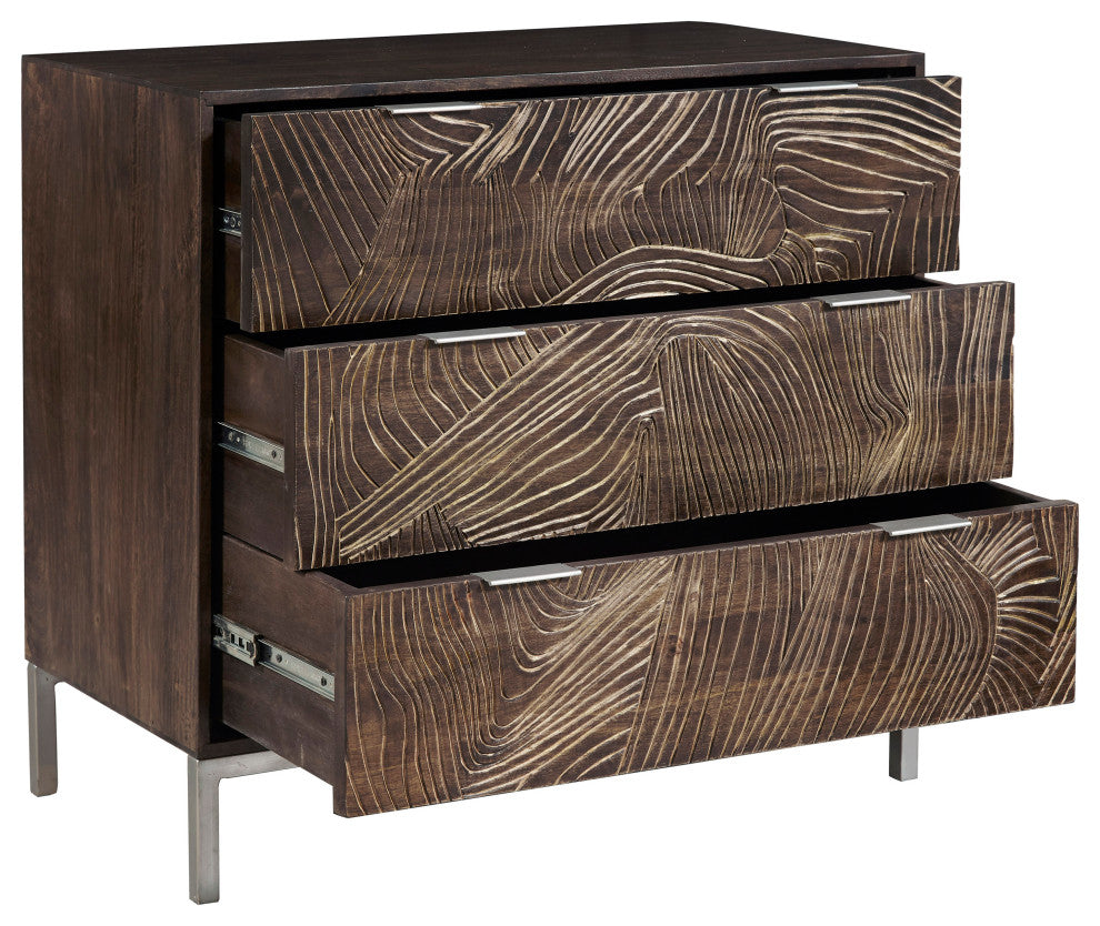 Rustic 3-Drawer Accent Chest