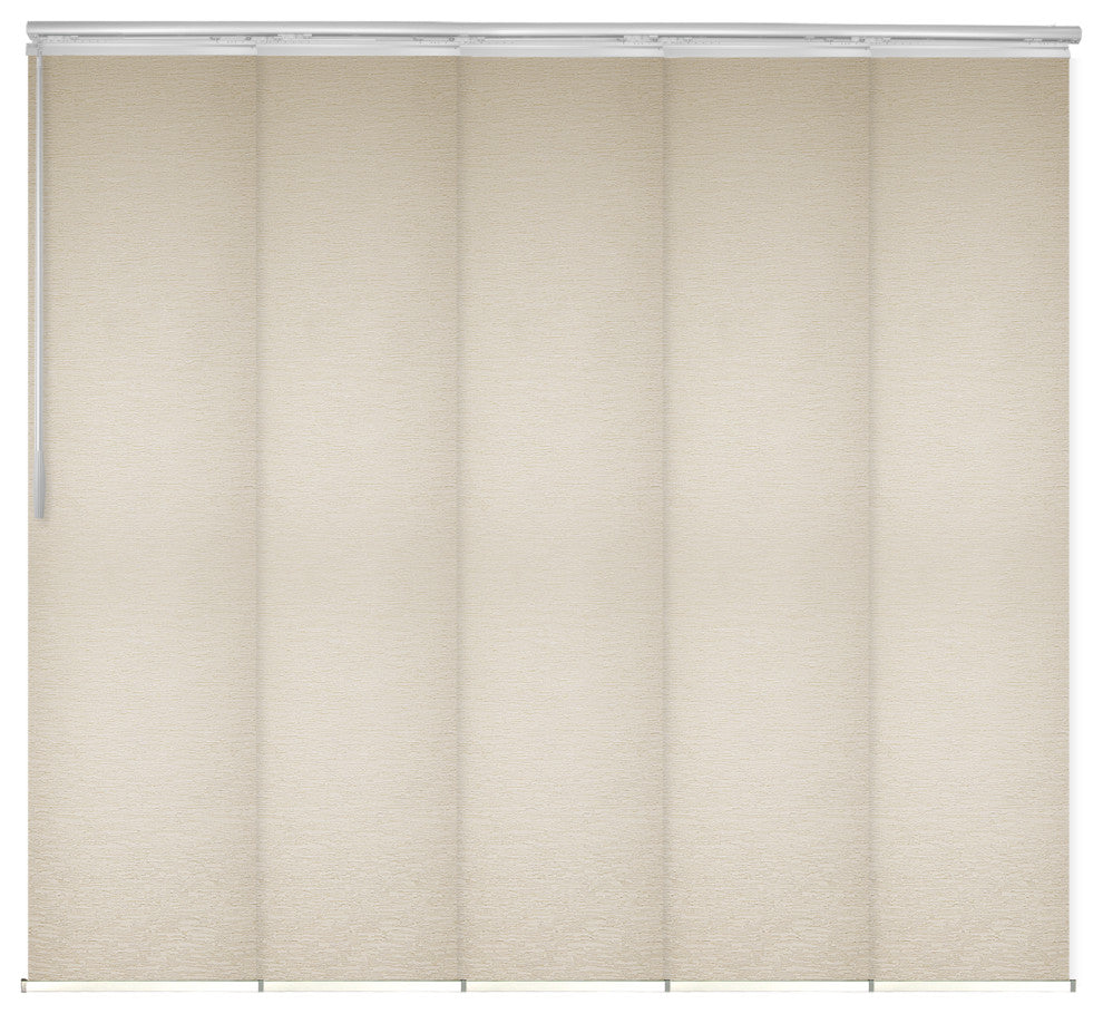 Natalia 5-Panel Track Extendable Vertical Blinds 58-110"W