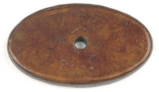 Escutcheon 2.25"x2.25", Wrought Decorative Bronze Oval Escutcheon