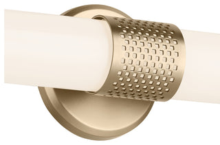 24.25" Bath Bar Medium LED With White Glass
