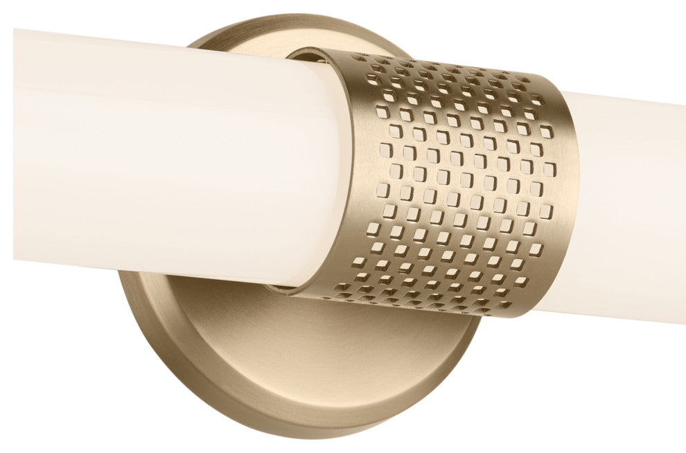 24.25" Bath Bar Medium LED With White Glass