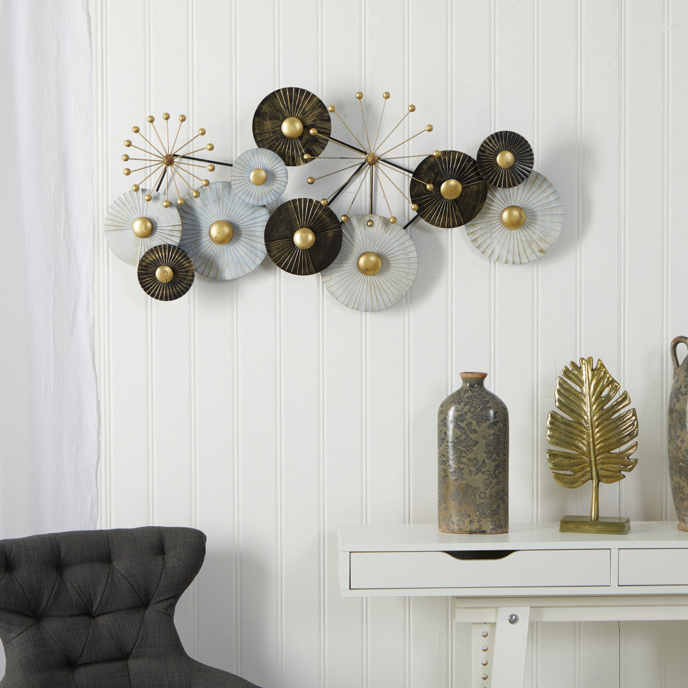 Nearly Natural 7069 3.5x2 Urban Layered Metal Wall Art Decor