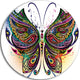 Variegated Butterfly, Digital Art Round Wall Art, 11"