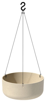Pure Series Hanging Kona Bowl 14" Planter, Sand, 1 Pack