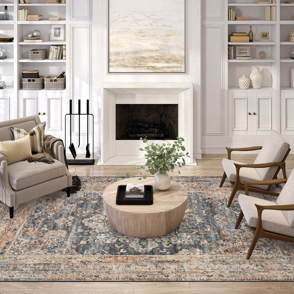 Jericho JC6 Charcoal 3' x 5' Rug