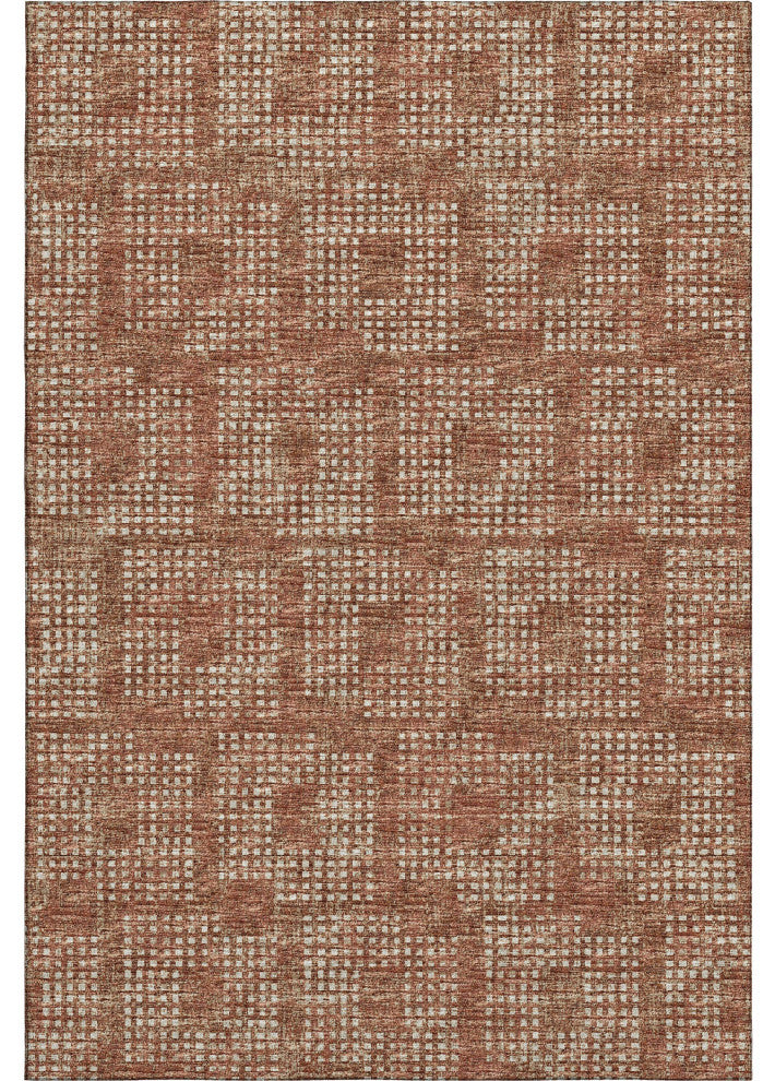 Premium Machine Washable Mayfield AMF33 Paprika 8' x 10' Rug