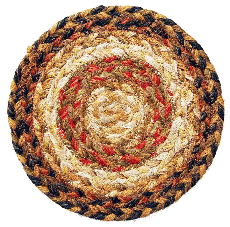 Homespice Decor Russet Jute Braided Trivet 8" (Round)