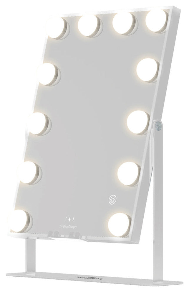 Hollywood XL Tri Tone LED Makeup Mirror, White