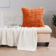 Shar Pei Faux Fur Pillow Shell Set, Burnt Orange, 2 Piece Euro, 26"x26"