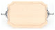 BigWood Boards Scalloped Cutting Board, Longhorn Handles, Maple, 12"x18"x1"