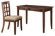 Benzara BM159085 Transitional 2 Piece Wooden Desk Set, Brown