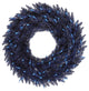 Vickerman 30" Navy Blue Fir Wreath, Dura-Lit 260 Tips, 100 Blue, LED
