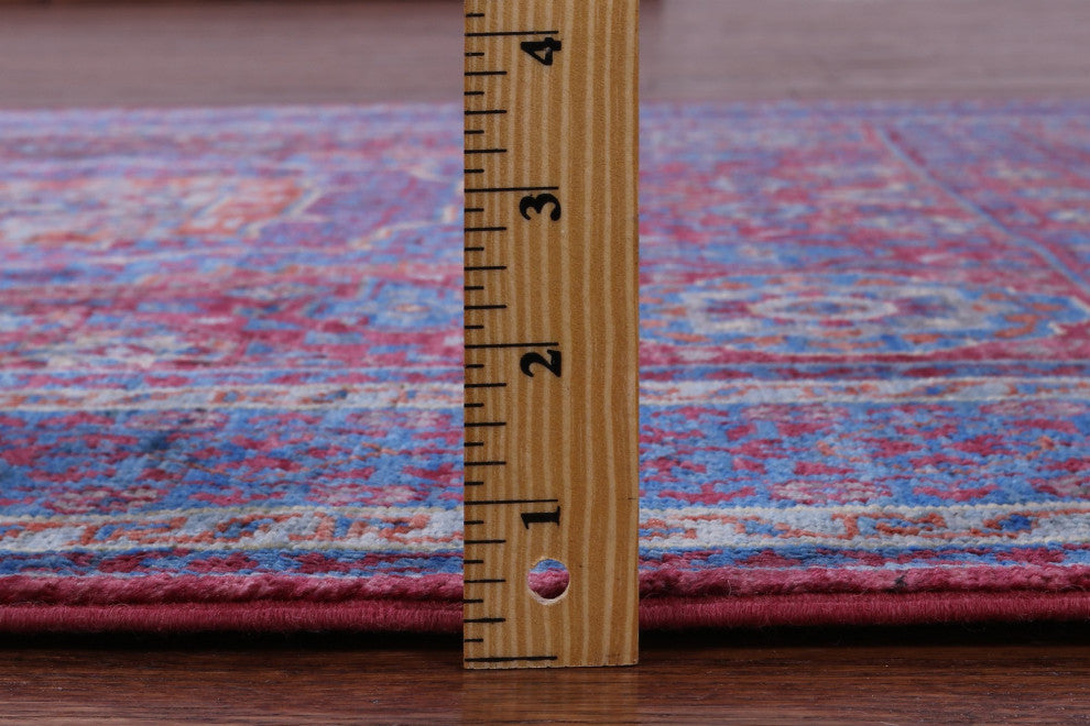 4' 0" X 5' 9" Hand Knotted Geometric Mamluk Wool Rug - Q12265