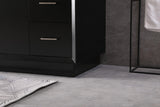 54" SIngle Bathroom Vanity, Black