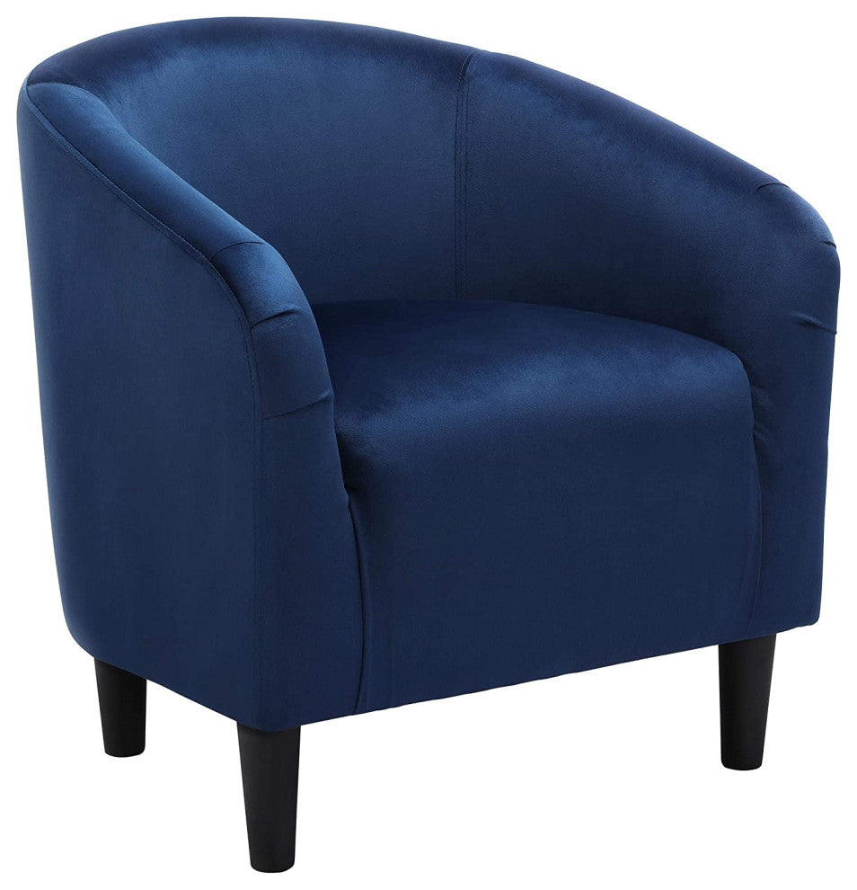 Modern Velvet Club Chair Accent Arm Chair Comfy Single Sofa