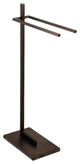 Kingston Brass Pedestal Dual Towel Rack, Oil Rubbed Bronze