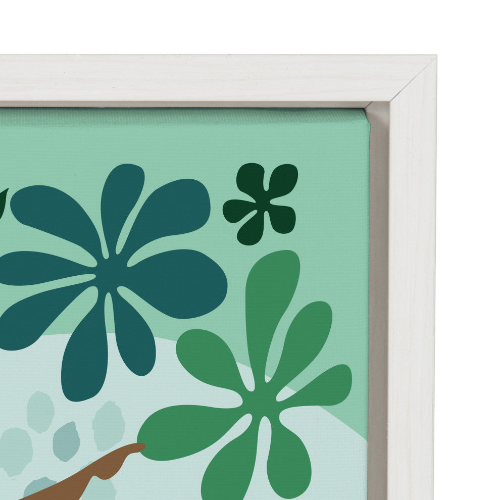 Sylvie Girl Friends Framed Canvas by Rachel Lee of My Dream Wall, White 18x24