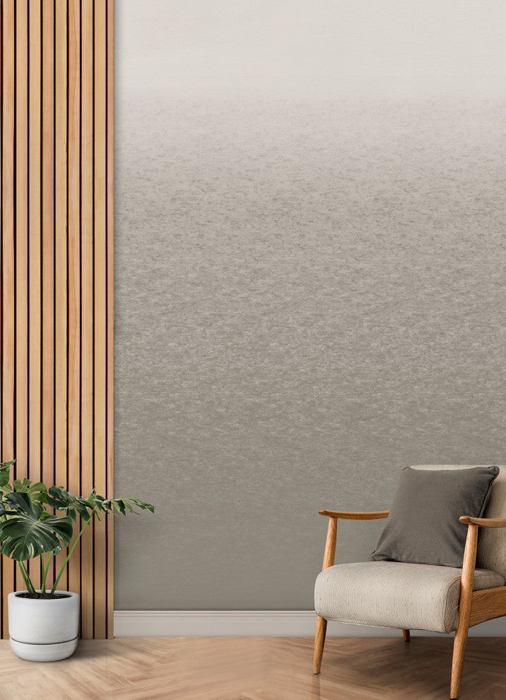 White Aura Ombre Peel & Stick Wallpaper Mural