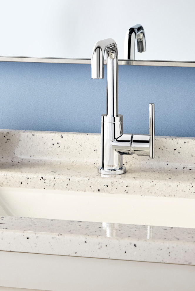 Parma Single Handle Lavatory Faucet w/ Metal Touch Down Drain Chrome, Chrome