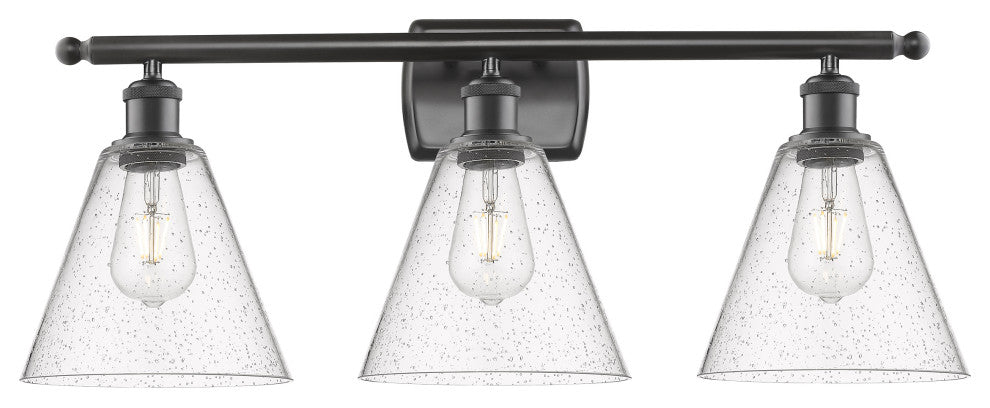 Innovations 516-3W-OB-GBC-84 3 Light Bath Vanity Light, Oil Rubbed Bronze