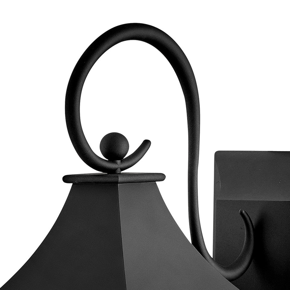 Hinkley Chapel Hill Extra Large Wall Mount Lantern, Museum Black