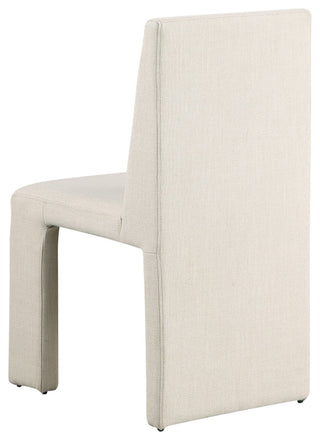 Benson Upholstered Dining Chair, Beige, Linen Texured Fabric