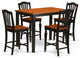 5 Pc Dining Counter Height Set - Counter Height Table And 4 Kitchen Chairs